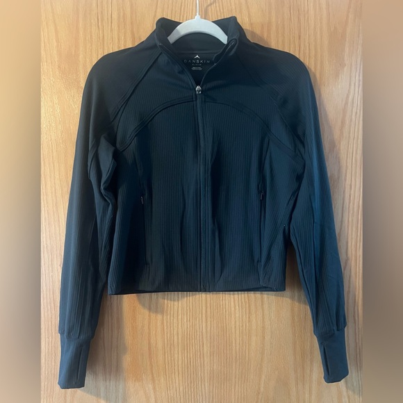 🌸 Danskin Full Zip Athletic Jacket, Black, Ribbed, Size Women’s XS - Picture 12 of 12